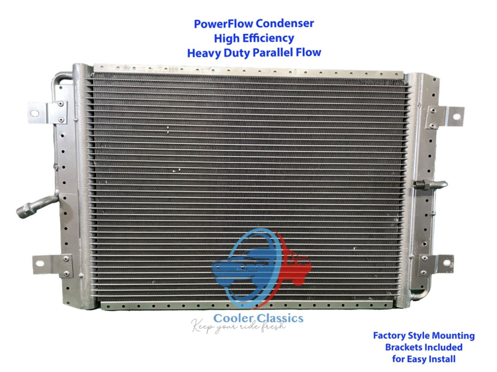 1981-1987 Toyota Land Cruiser HJ BJ Wagon PowerFlow condenser AC9453PF