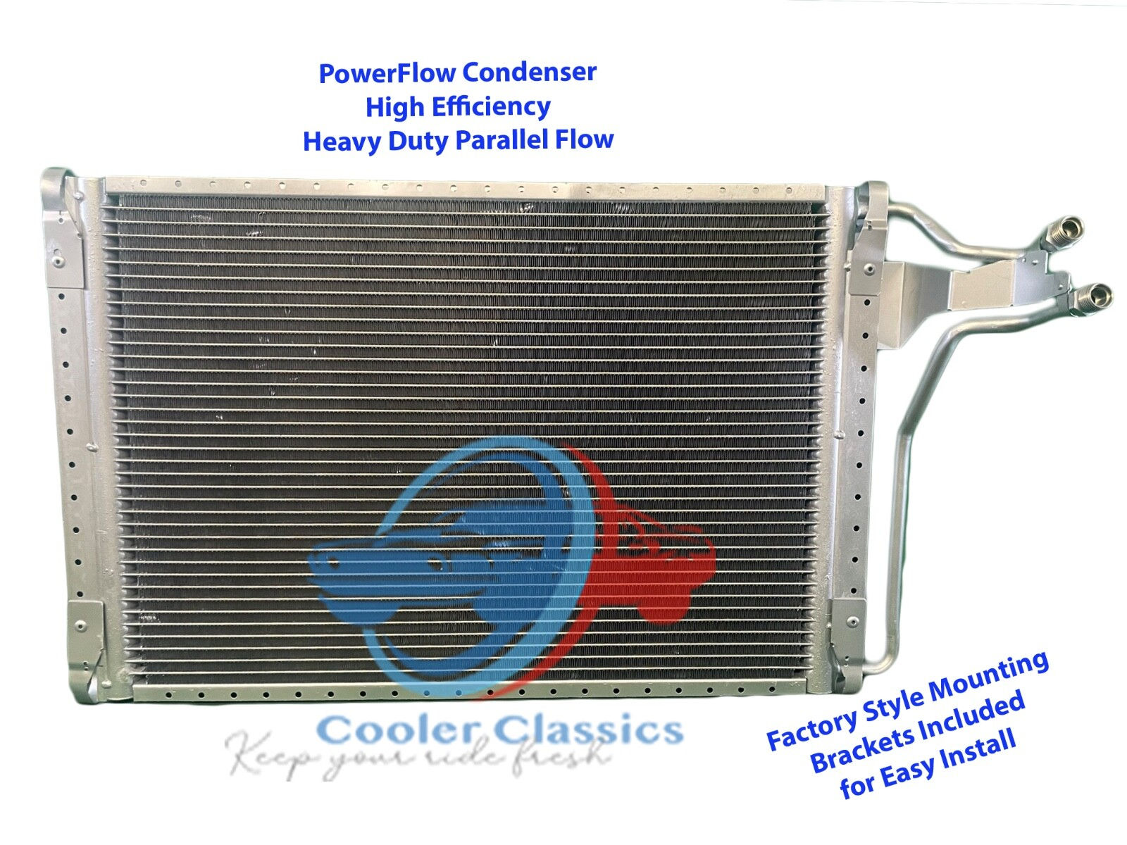 90 91 92 93 Chevy Chevrolet Corvette ZR1 Parallel AC condenser 52456459 AC2603