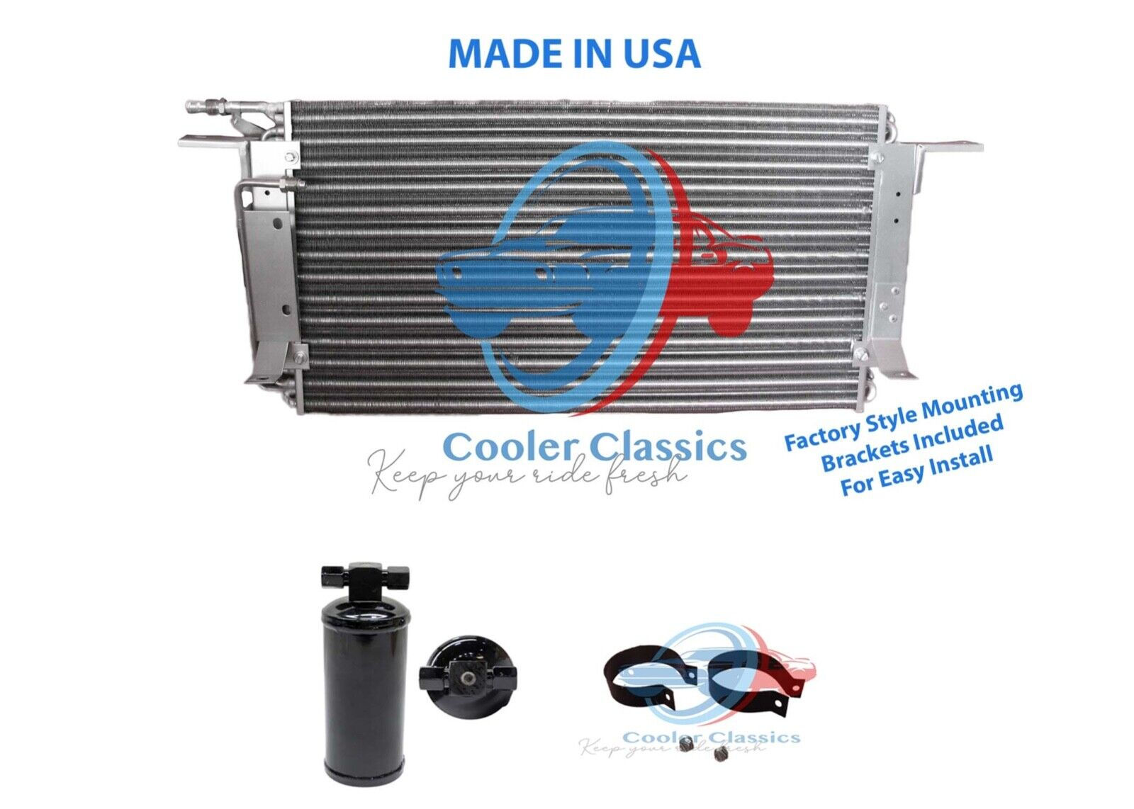 1967 Oldsmobile Cutlass Supreme 442 f85 AC Condenser kit OEM 3014032 AC1750A