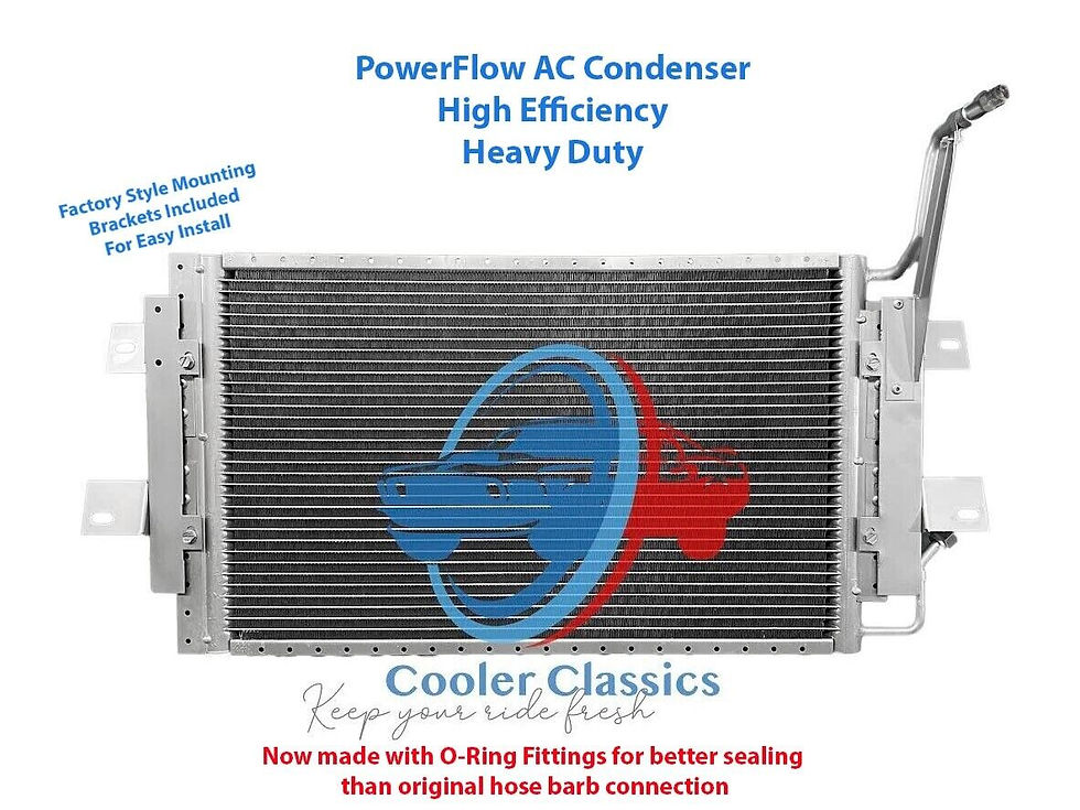 65-67 Pontiac Grand Prix GTO Le Mans Tempest Power Flow AC cond & evap kit