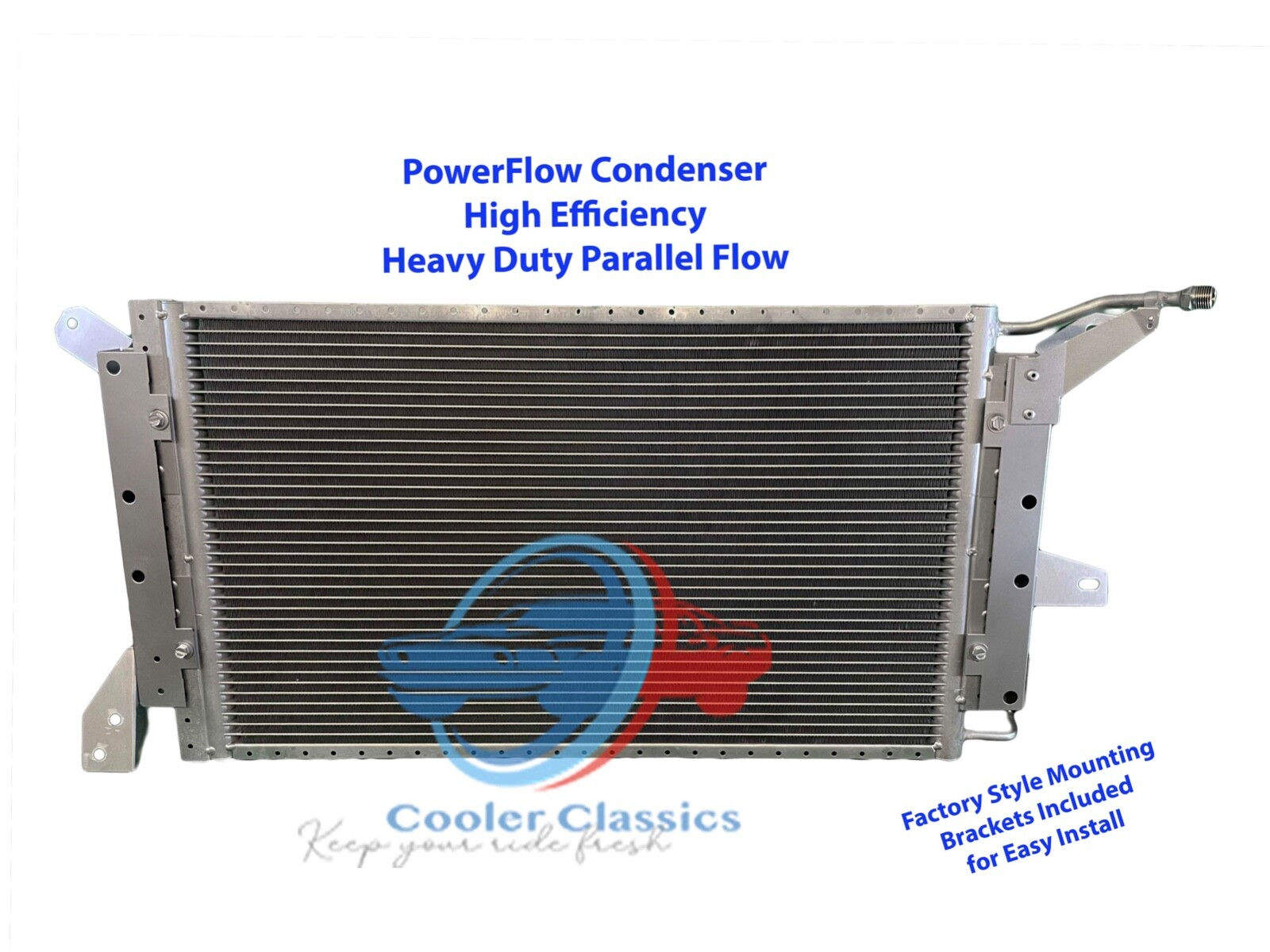 72-81 Pontiac Firebird Trans AM (w/PONTIAC ENGINE) PowerFlow condenser  AC2270PF