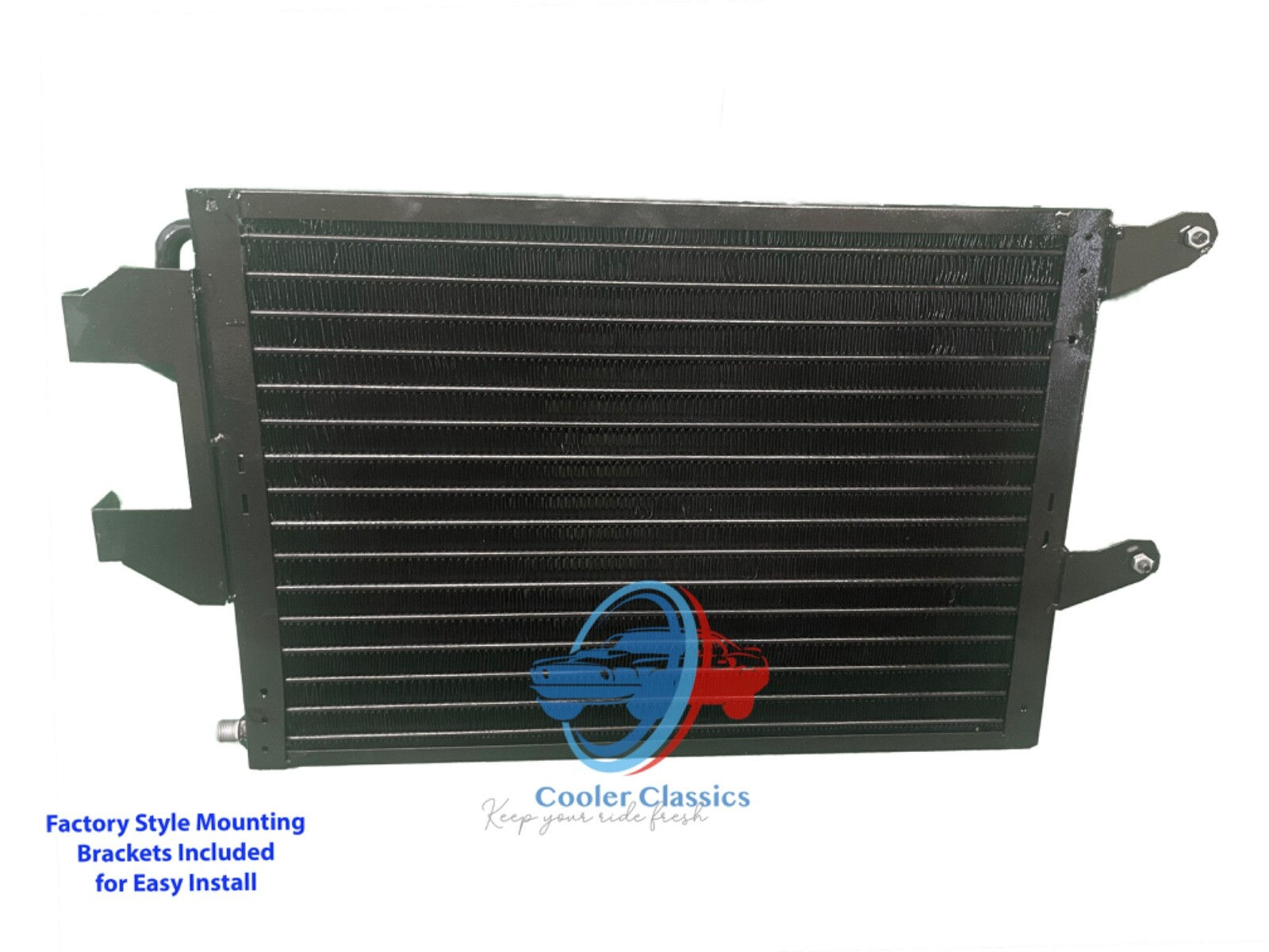 1988-1992 Mazda RX7 GXL AC condenser w/ dealer installed Air SERPENTINE AC8421S