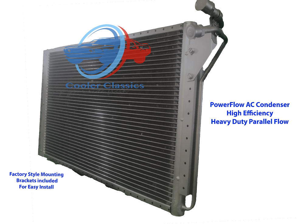 Thumbnail: 77-89 Cadillac DeVille (RWD) Fleetwood Brougham Condenser Evaporator AC2210PF