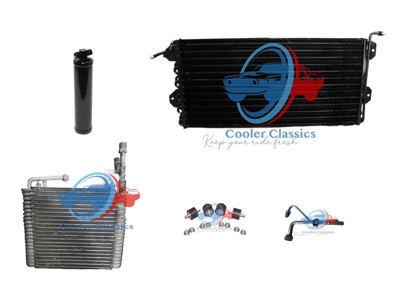 61 Chevy Impala Biscayne Brookwood Belair Kings AC CONDENSER Evaporator AC1542K