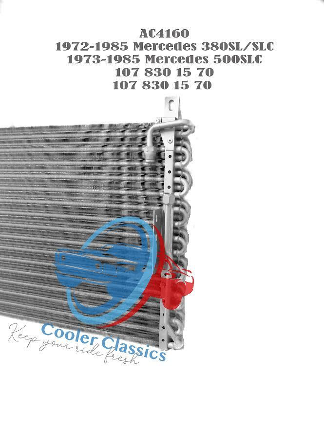 Thumbnail: 72-85 Mercedes Benz 380 SL, SLC/73-85 500 SLC condenser OEM 1078301570   AC4160