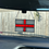 Thumbnail: England Flag in stained glass hanging from the rear view mirror