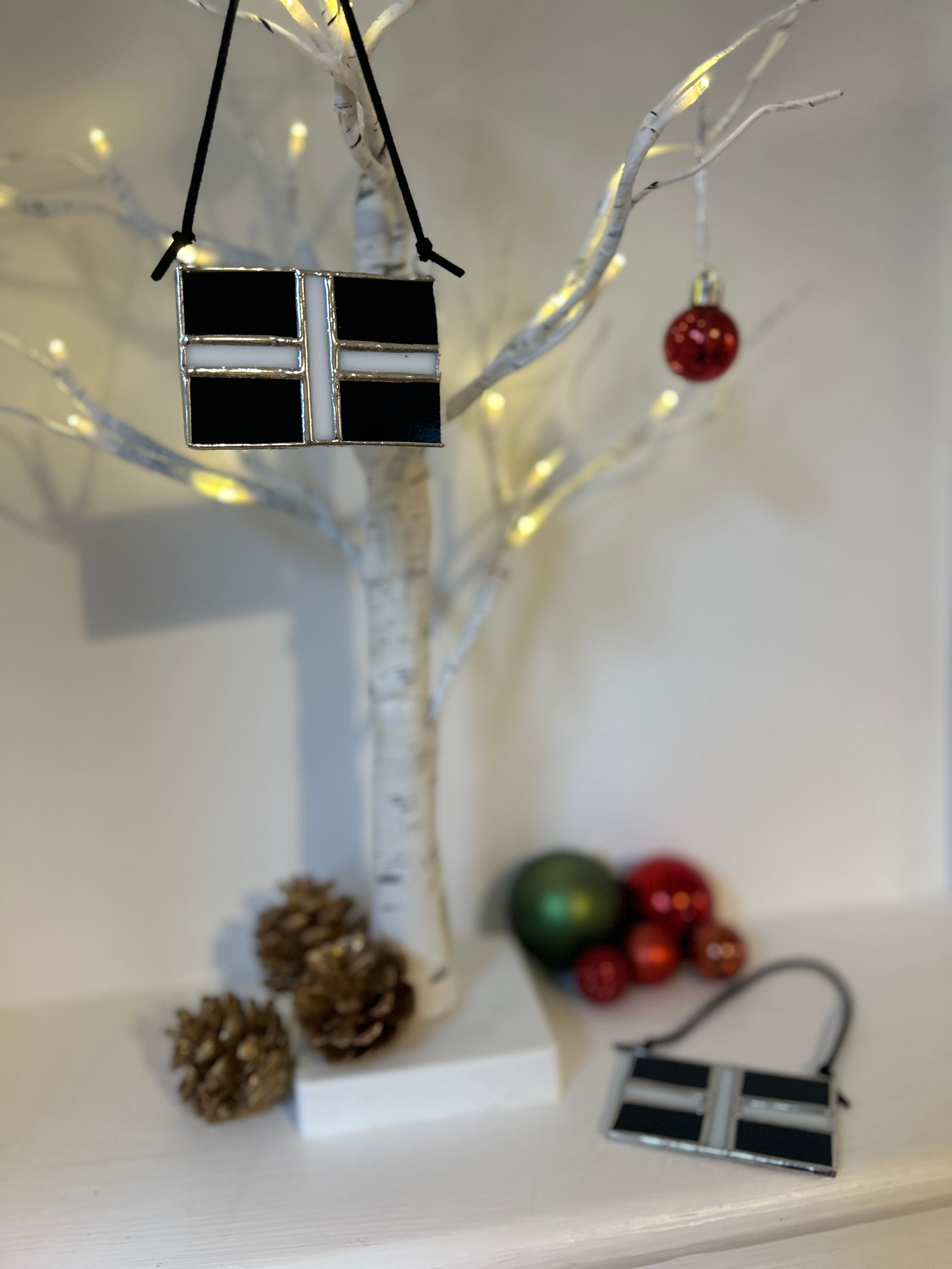 Cornish Flag in stained glass