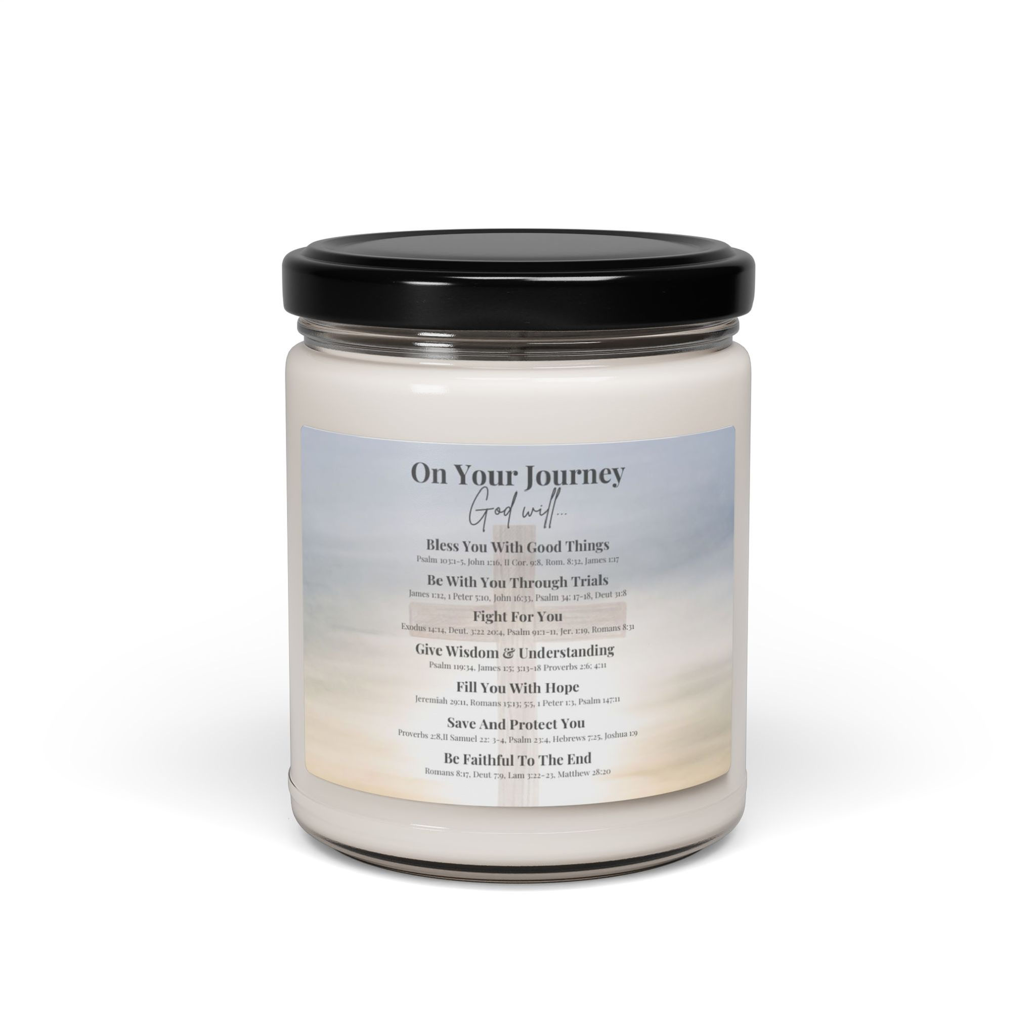 On Your Journey Bible Verse Scented Soy Candle 9oz