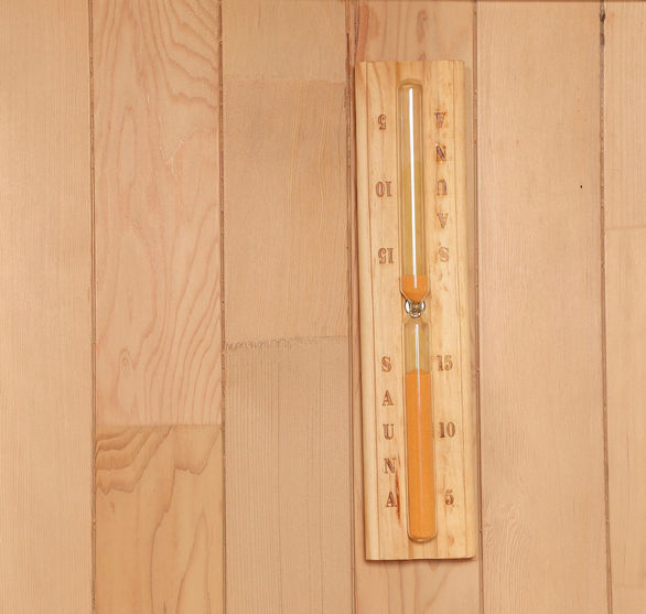 Barrel Sauna with glass wall
Sauna accessories: sand timer