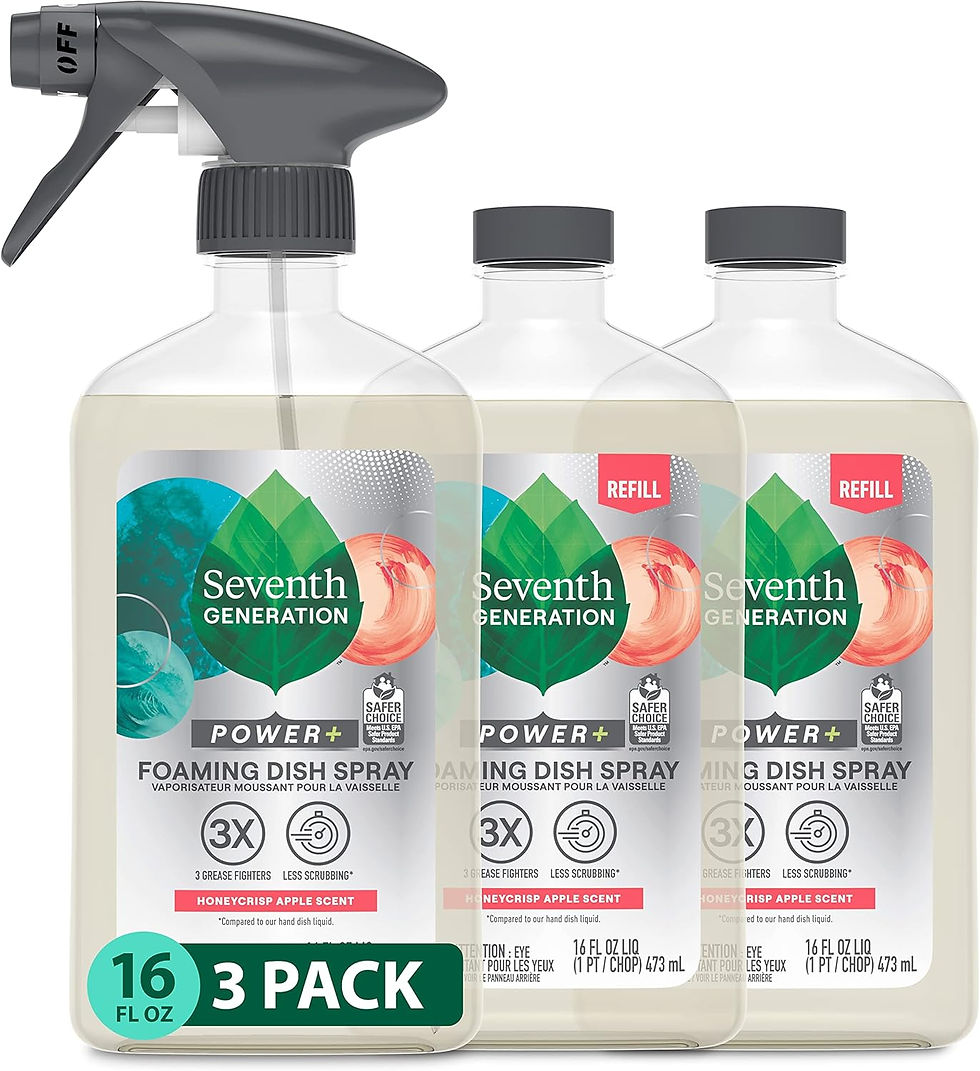 Thumbnail: Seventh Generation Foaming Dish Spray, 3 Refills and 1 Sprayhead, 16 Fl Oz (Pac