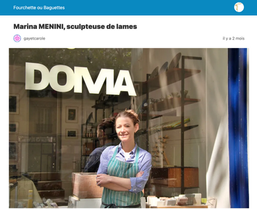 Marina Menini sculpteuse de lames
