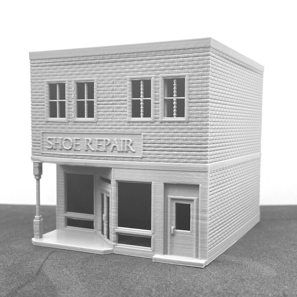 Thumbnail: Shoe Repair Shop (Unpainted) | Classic Main Street (HO Scale)