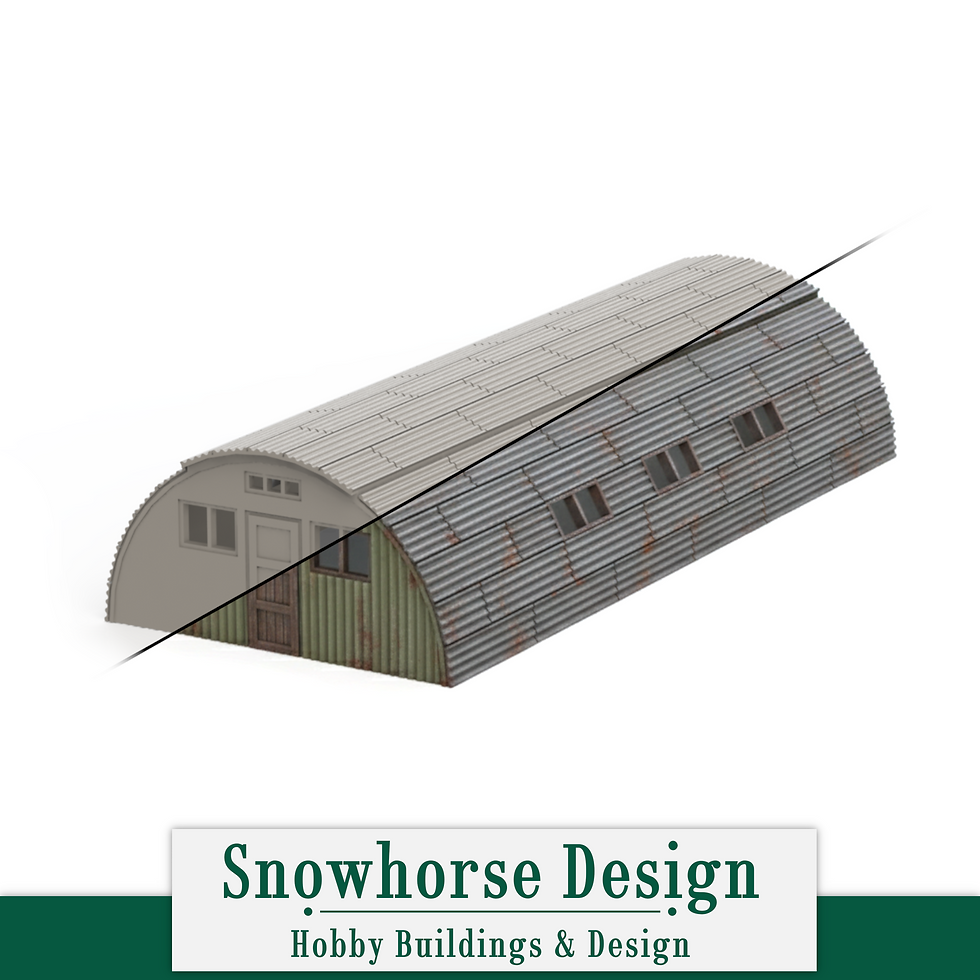 Quonset Hut (Unpainted) | Military Collection (HO Scale 1:87\N Scale 1:160)