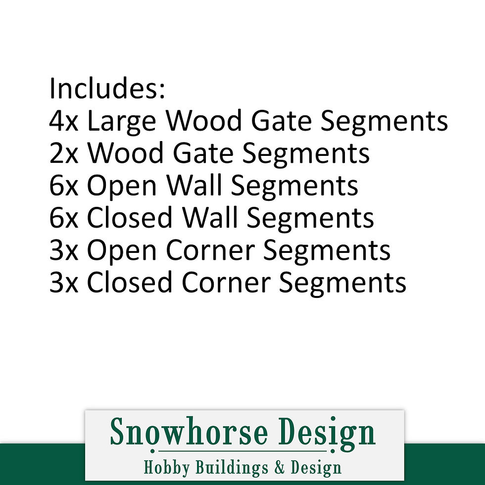 Thumbnail: Stone & Wood Wall – Add-on Pack (Unpainted) | Accessory (HO Scale)