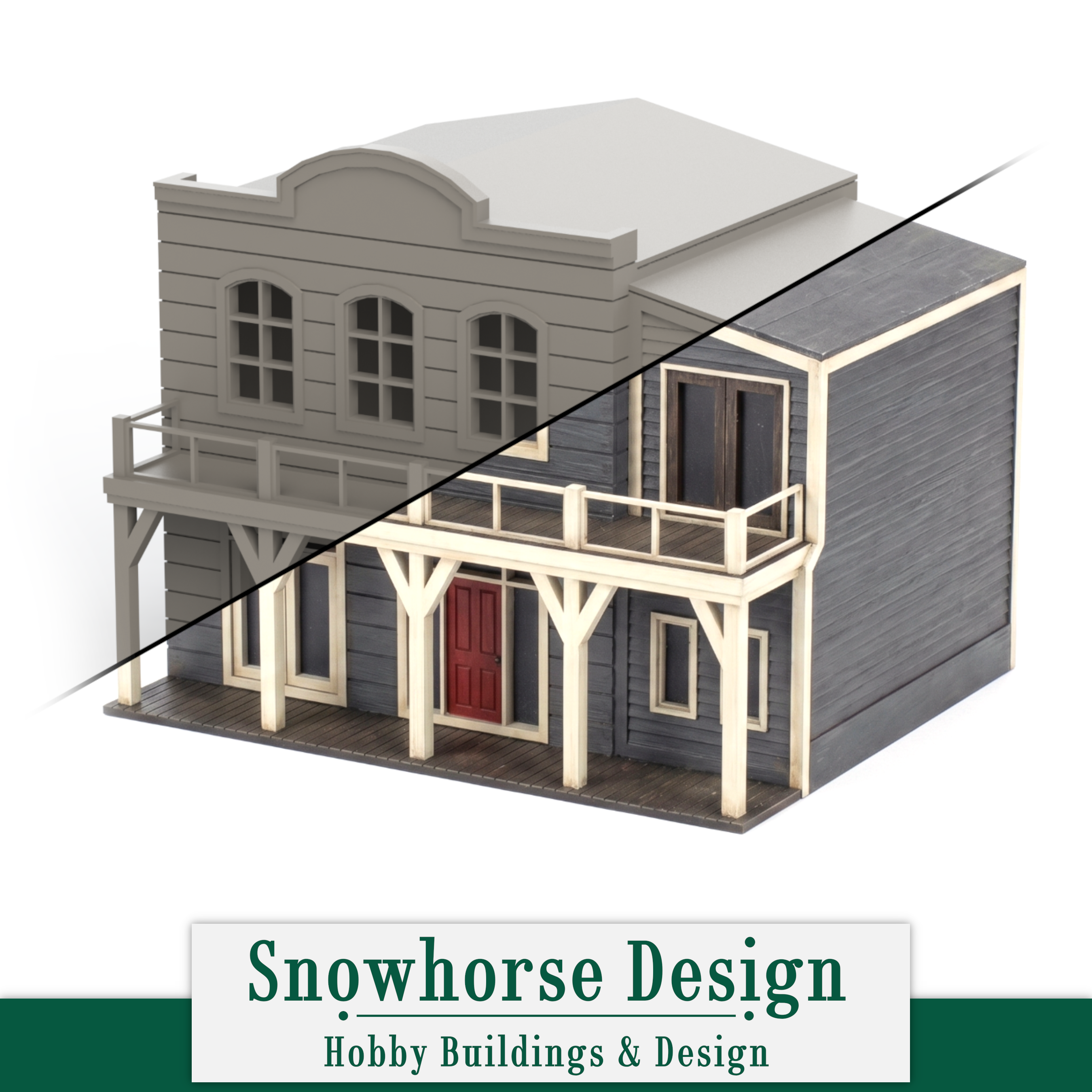 Silver Dollar Mercantile (Unpainted) | Old West (HO Scale)