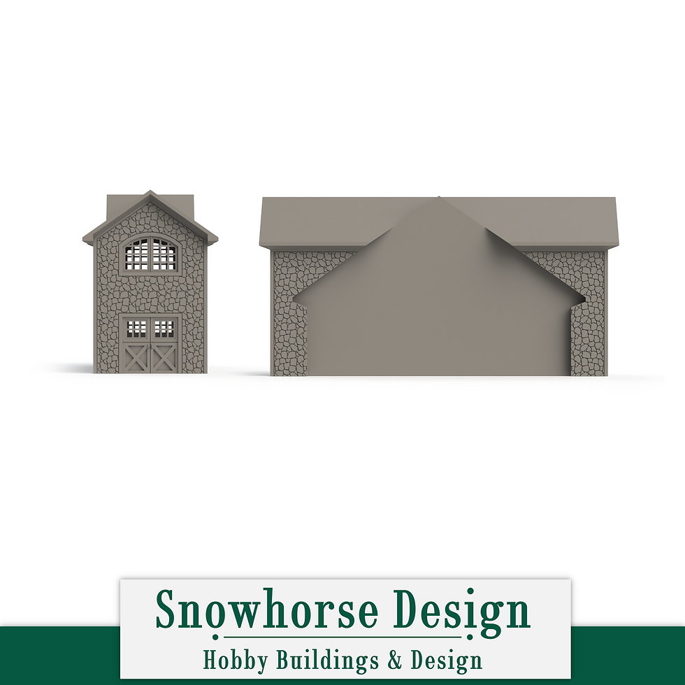 Thumbnail: Country Stable with 2-Piece Expansion | Countryside Collection (HO Scale 1:87)