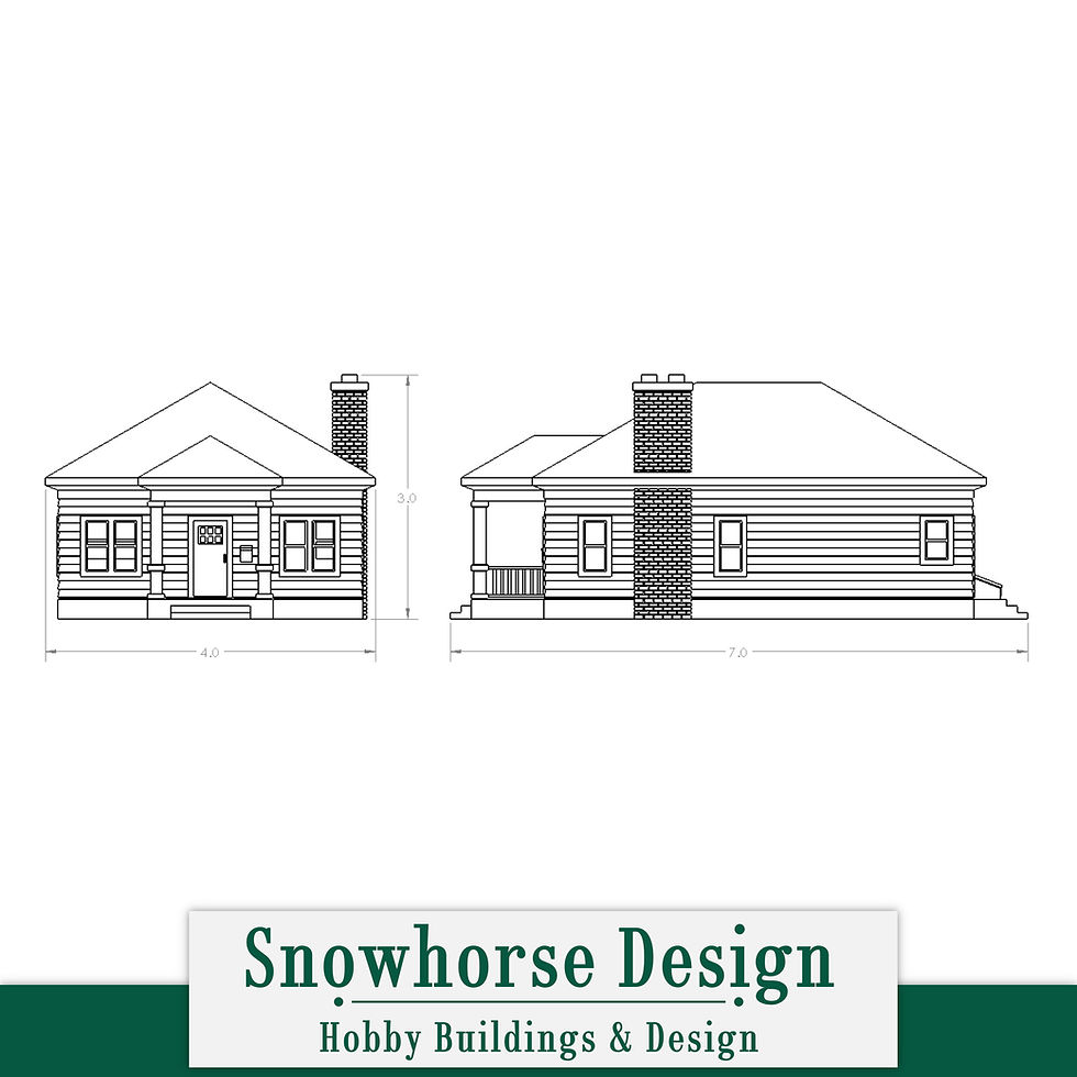 Thumbnail: Chimney Cottage (Unpainted) | Residential (HO Scale)