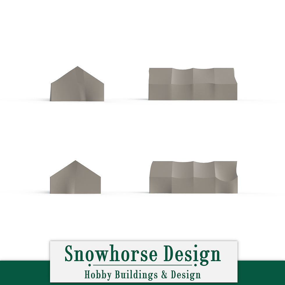 Thumbnail: Canvas Tents - Set of 3 (Unpainted) | Military Collection (S/HO/N Scales)
