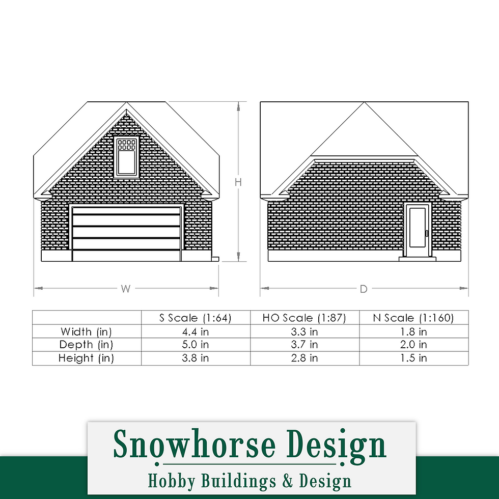 Thumbnail: Tudor Cottage 4-Piece Set (Unpainted) | Residential Collection (S/HO/N Sca