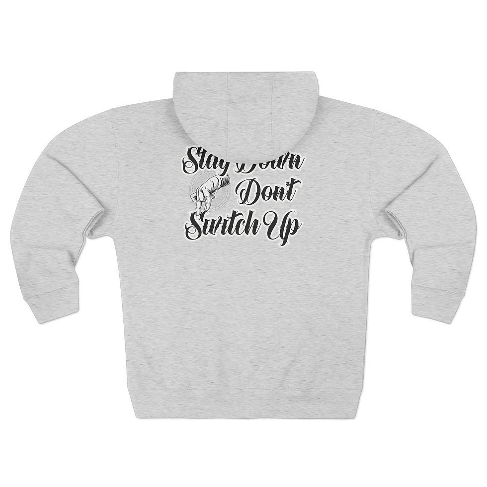 Thumbnail: Waipahu Born and Raised, Stay Down Unisex Zip Hoodie