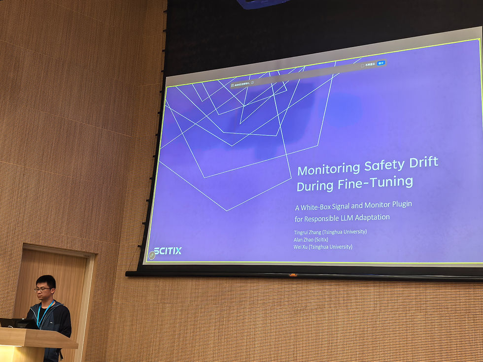 Monitoring Safety Drift During Fine-Tuning - Alan Zhao (ScitiX)