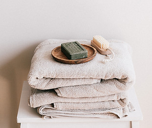 Towels and soap