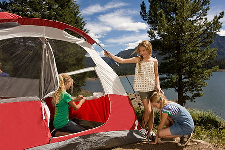 Girls Camping
