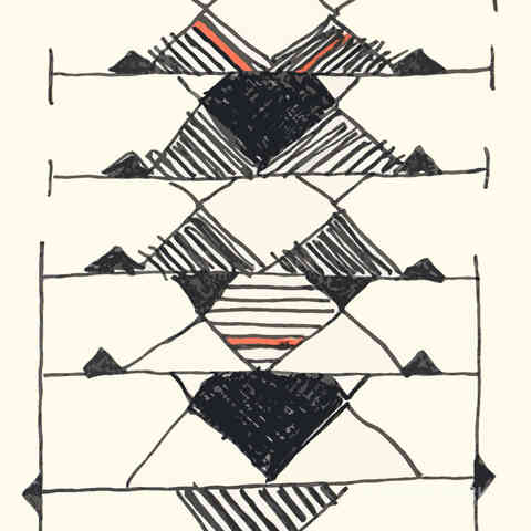 abstract lines, wires, cream