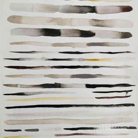 feathers, watercolor, lines