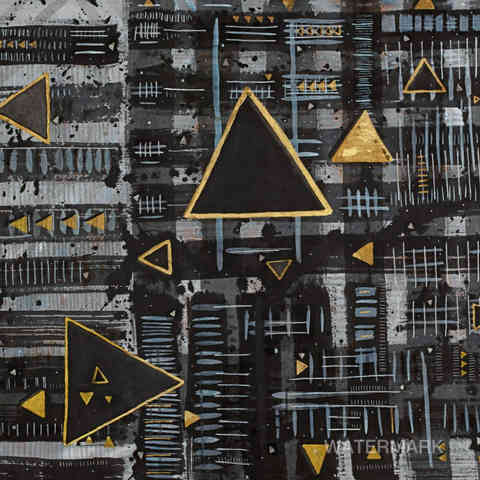 fine art, intersection, abstract expressionism, mark making, lines, gold, modern art, black and white