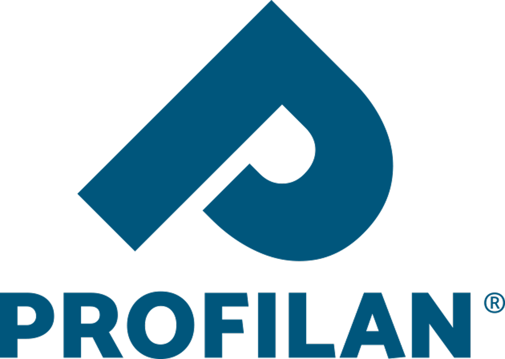 Profilan logo: stylized "P" with lettering