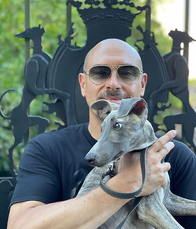 Nicolas Crespy et son chien Tcheckov