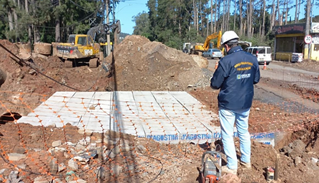 Construção da Nova Ponte da Avenida Ismael Chaves Barcellos