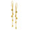 Thumbnail: Gold Plated Chain and Circles Dangle Earrings