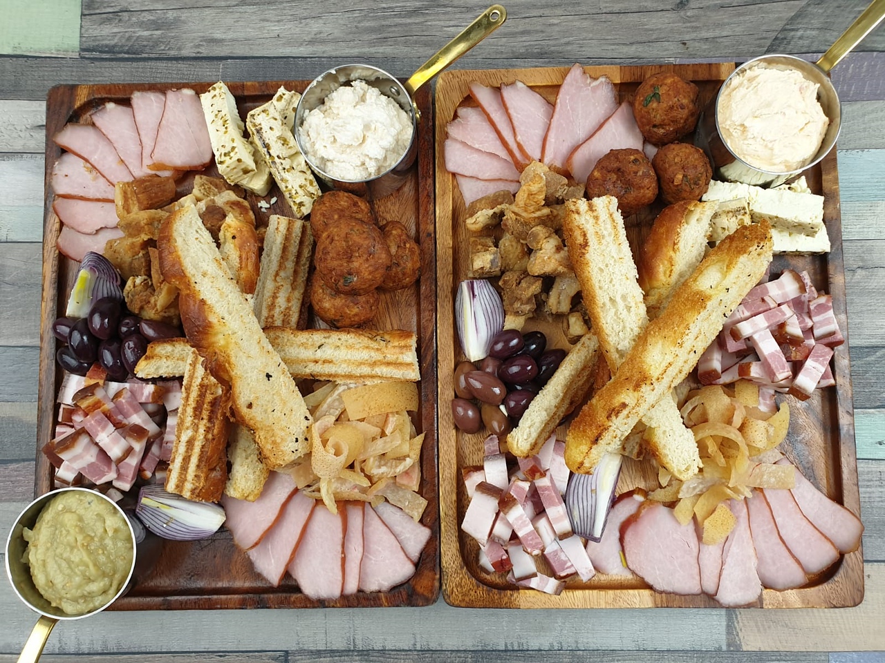 Arranged Food and Objects