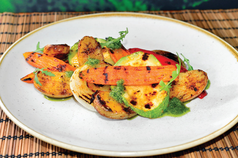 Arranged Food and Objects