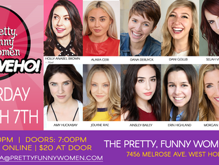 A Night Of Comedy!  I'll be performing Stand up at The PFW Studio Saturday, March 7th, 2020.
