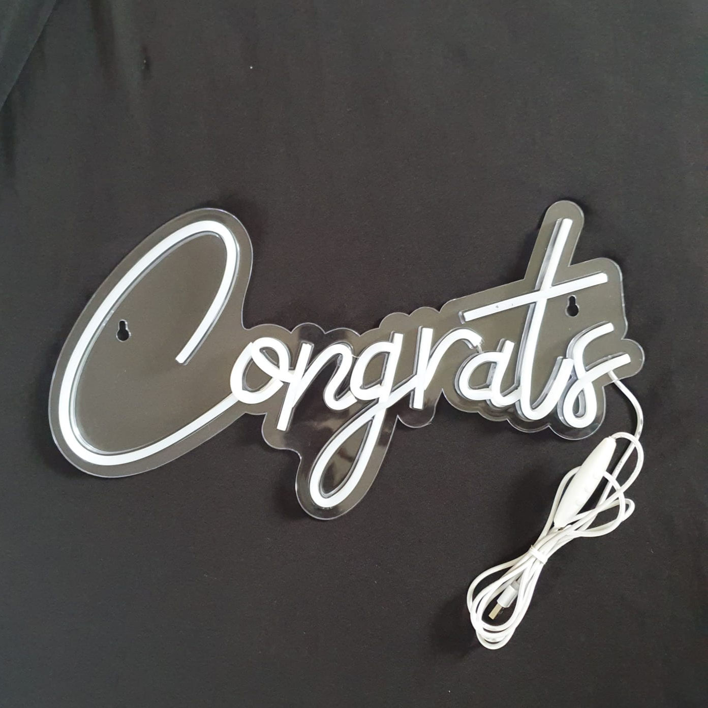 LED Neon "Congrats" Sign