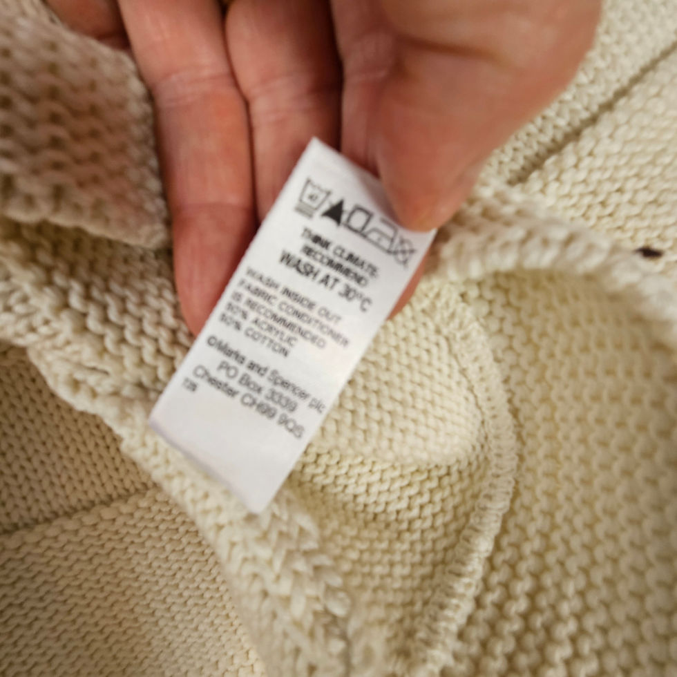 Thumbnail: Vintage St Michael cotton knit cardigan Medium