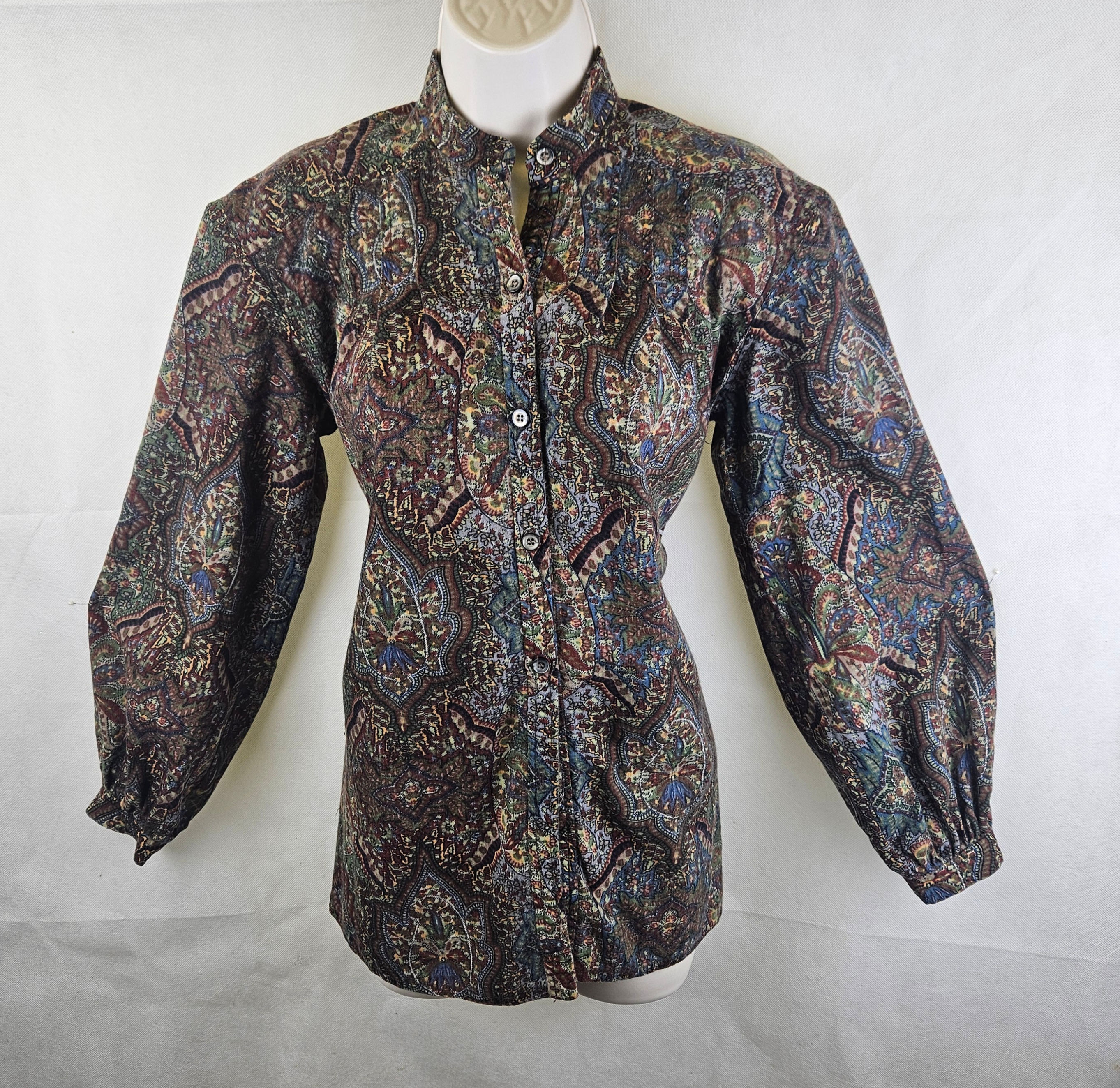 Mandy Pothecary Liberty pure wool blouse UK10 / 12