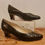 Thumbnail: Van Dal vintage patent leather court shoes 5D