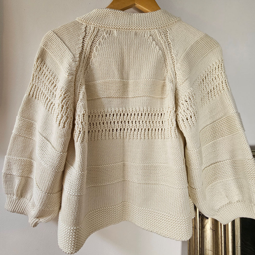 Thumbnail: Vintage St Michael cotton knit cardigan Medium