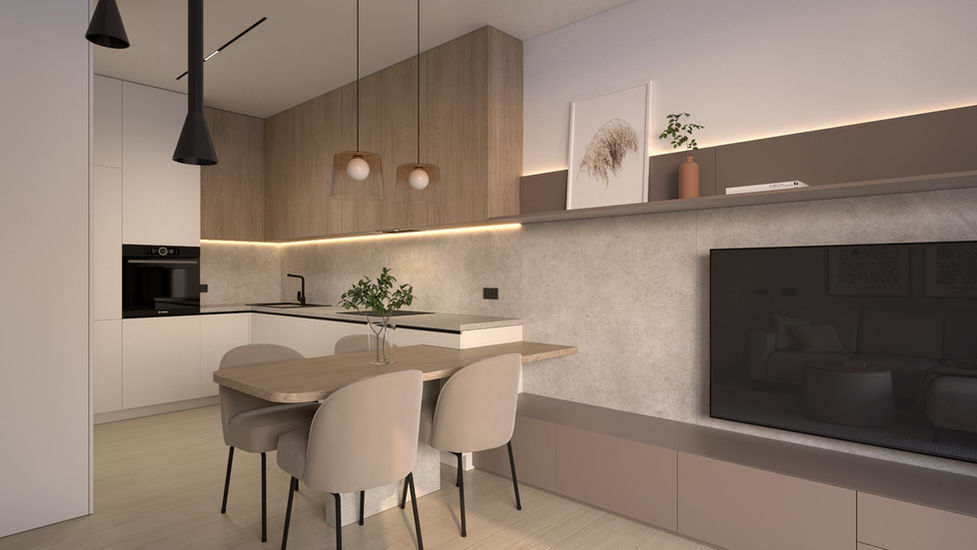 návrh dvojizbového bytu