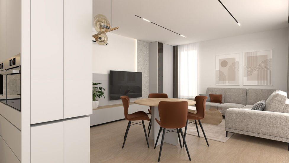 návrh interiéru novostavby