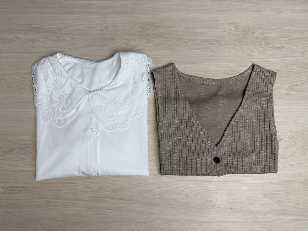 Miniatura: BLUSA Y CHALECO 1085#