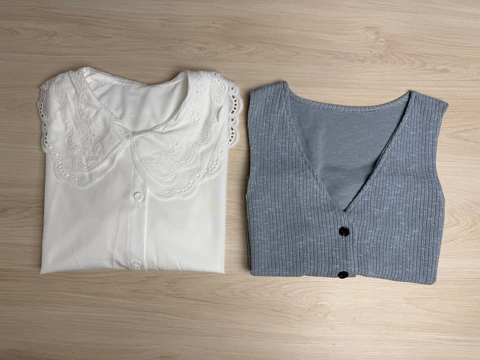 Miniatura: BLUSA Y CHALECO 1085#