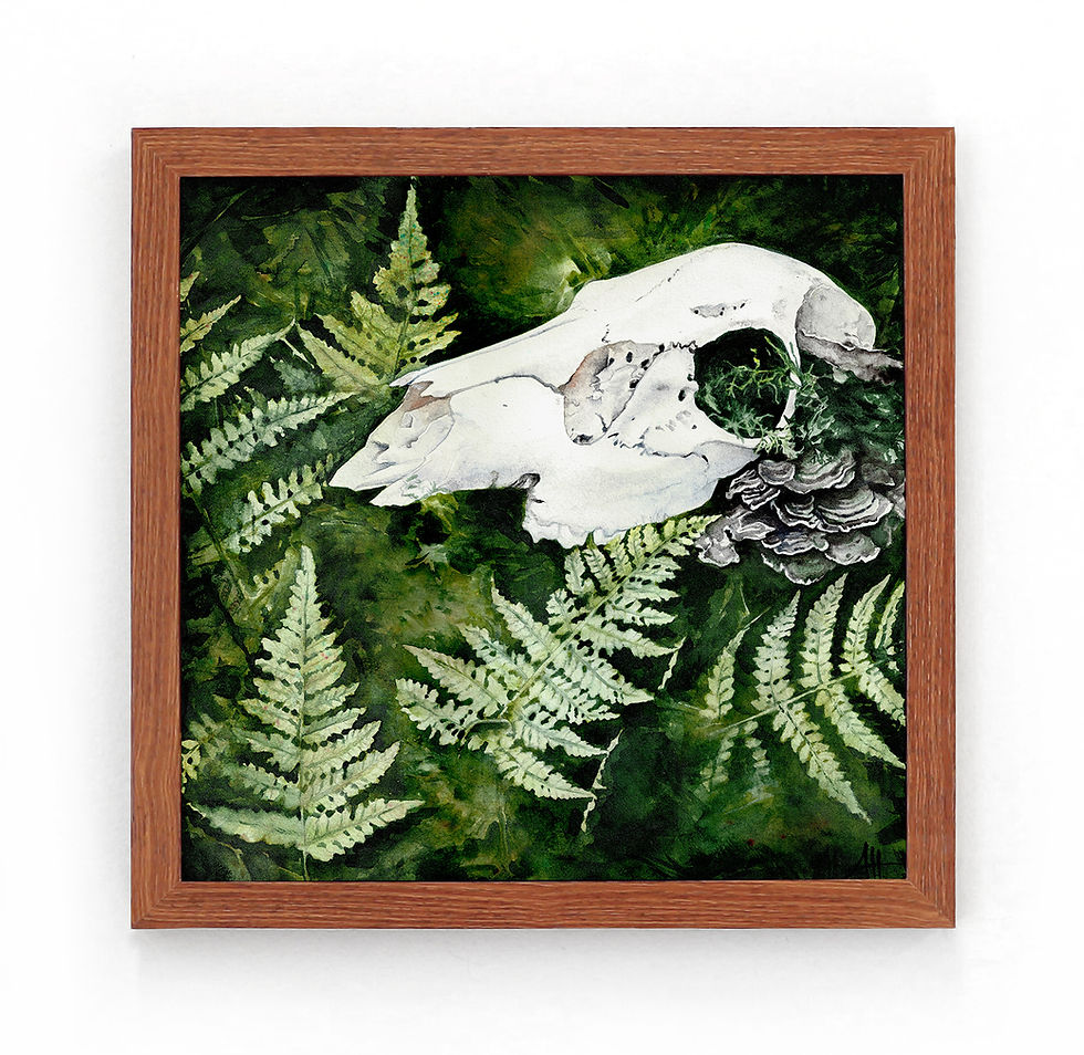 Original painting on display at Studio 21 for the Muse 12 x 12 Exhibition.