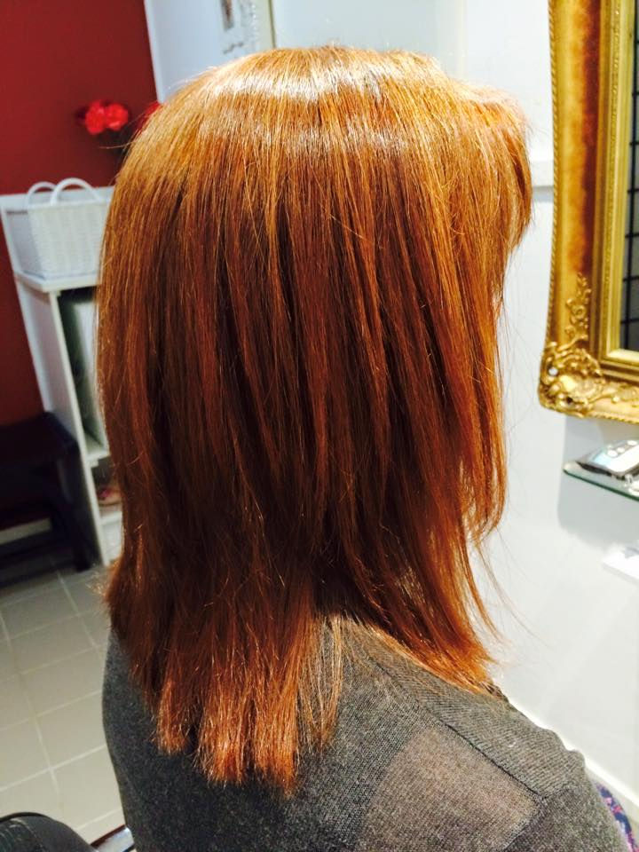 Copper with highlights