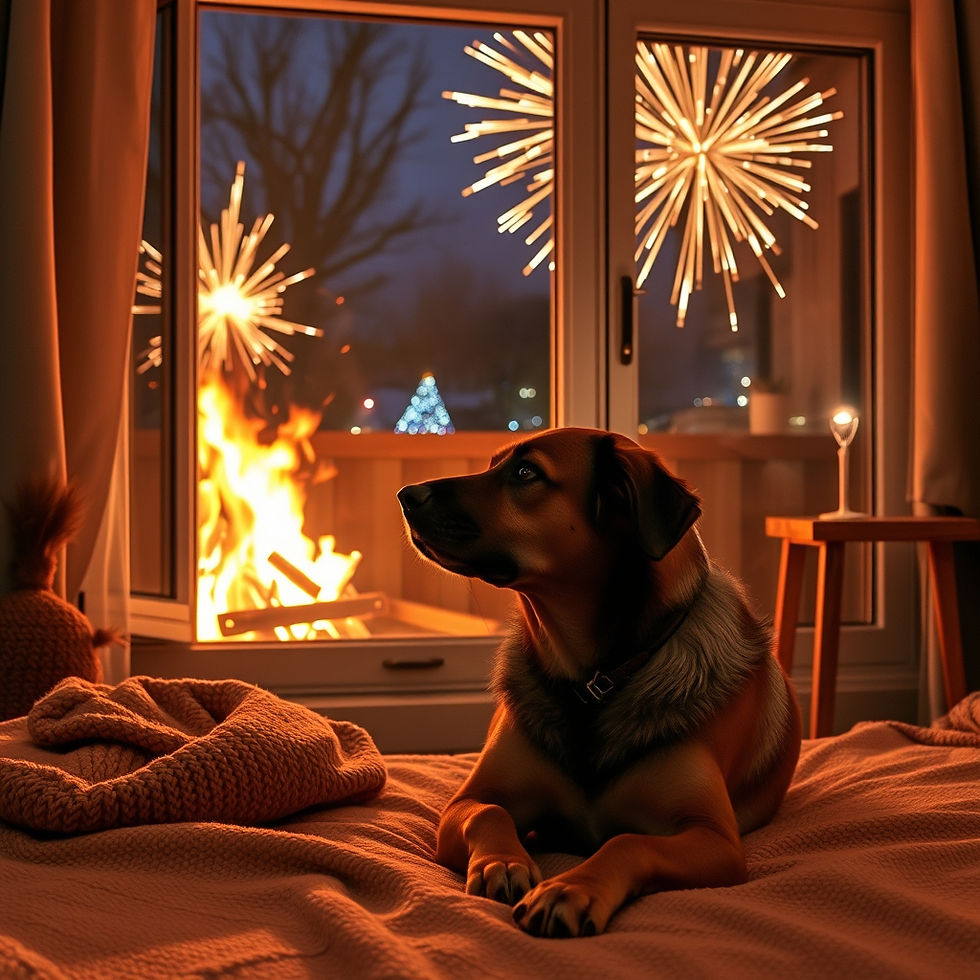 Wir hoffen, dass alle unsere Vierbeiner einen entspannten Jahreswechsel haben