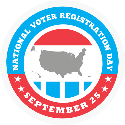 National Voter Registration Day Tuesday, 9/25
